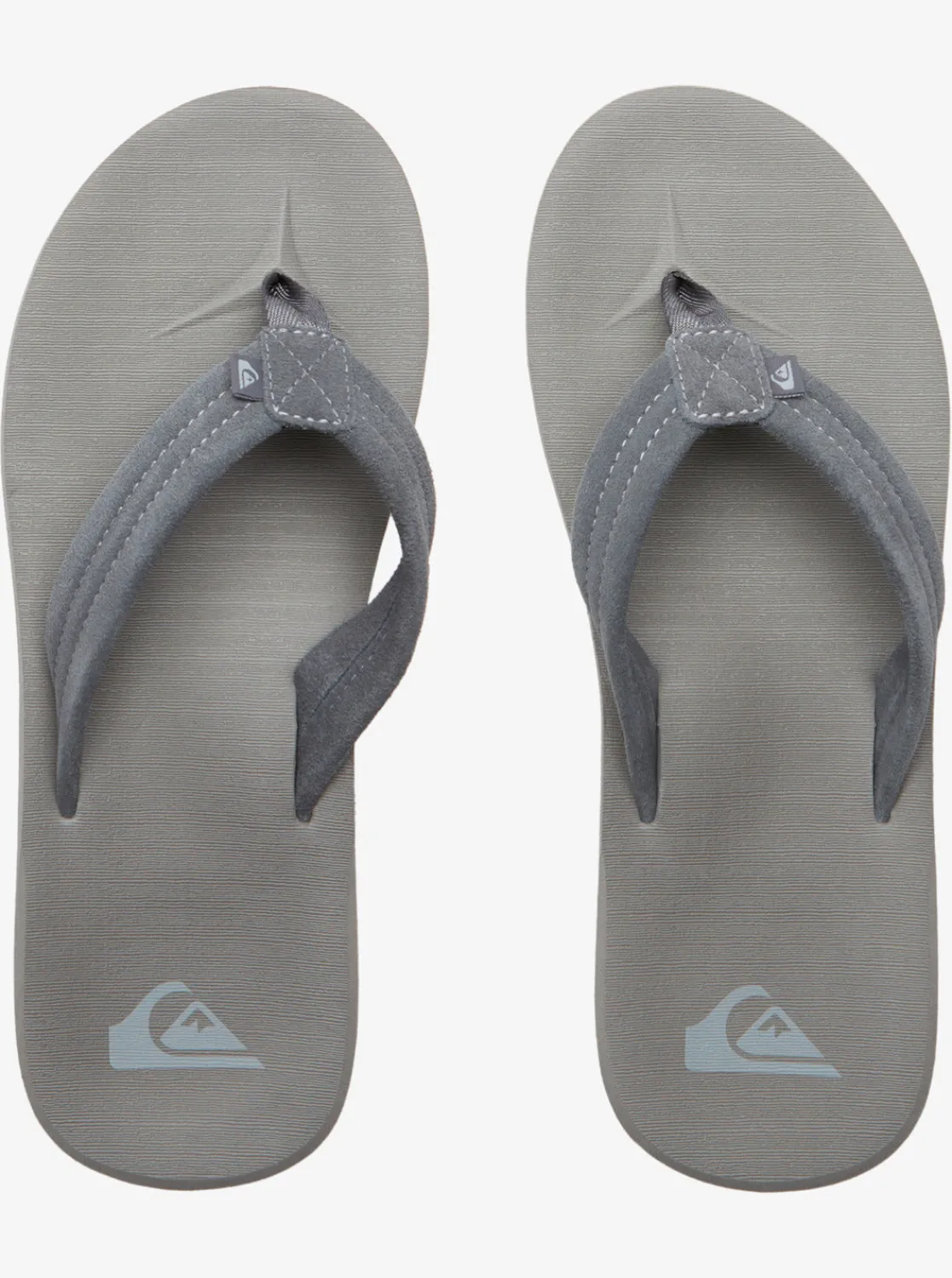 Quiksilver Sandals>Carver Suede Core Sandals GREY1