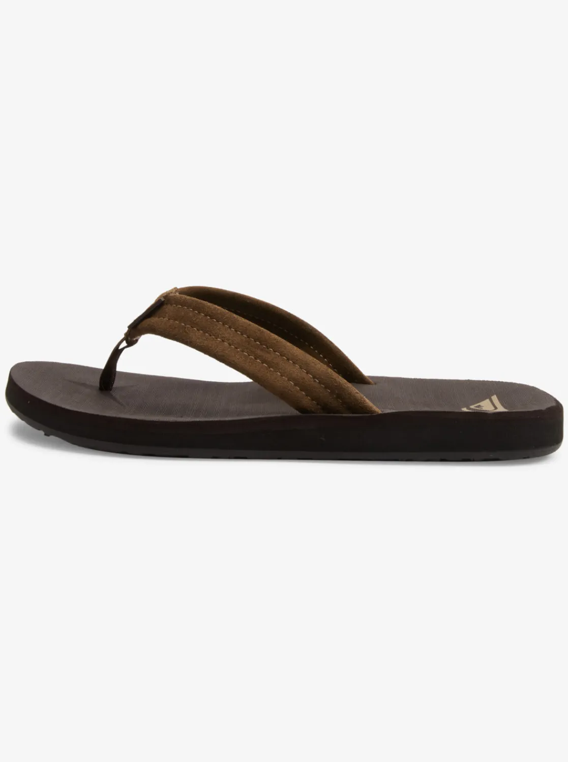 Quiksilver Sandals>Carver Suede Core Sandals BROWN1