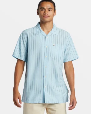 Quiksilver Shirts & Polos>Casa Casual Short Sleeve Shirt AIRYBLUECASASS