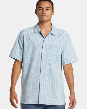 Quiksilver Shirts & Polos>Casual Short Sleeve Shirt 2001STONEWASH