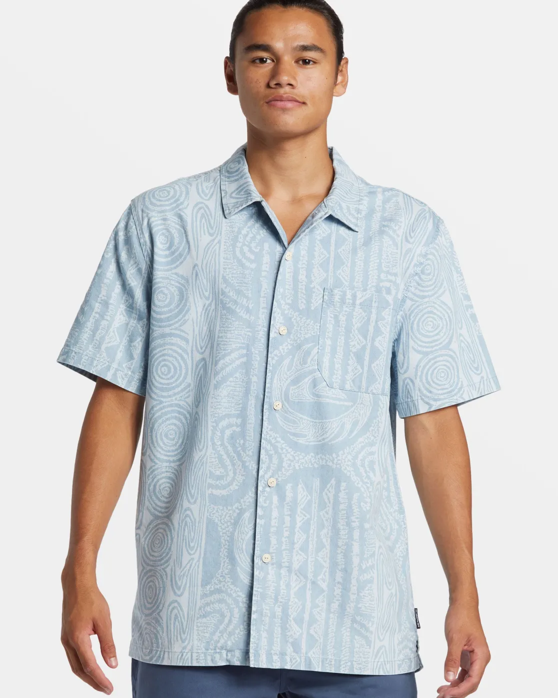 Quiksilver Shirts & Polos>Casual Short Sleeve Shirt 2001STONEWASH