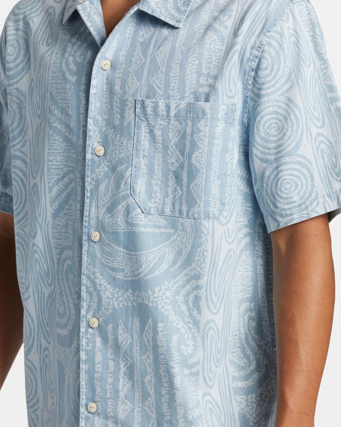 Quiksilver Shirts & Polos>Casual Short Sleeve Shirt 2001STONEWASH