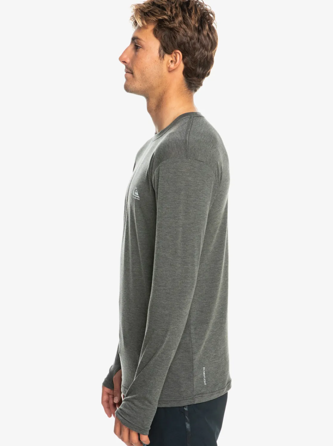 Quiksilver Accessories | Snow Midlayers>Coastal Run Long Sleeve T-Shirt BLACKHEATHER
