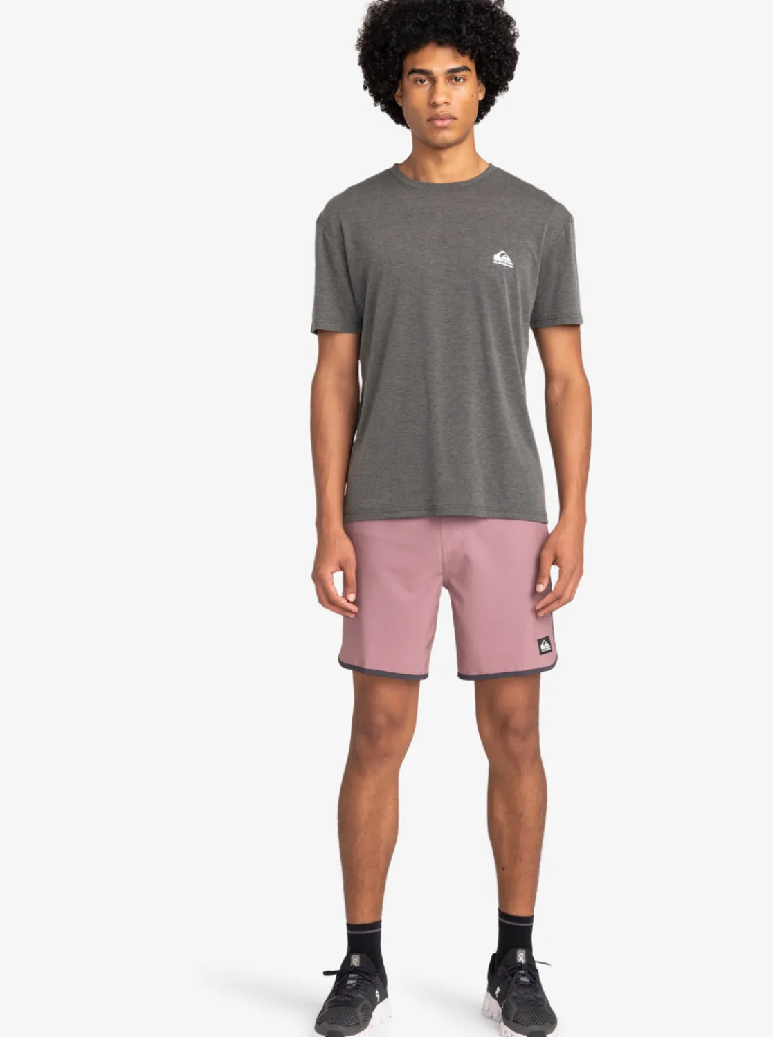 Quiksilver Tees>Coastal Run T-Shirt BLACKHEATHER