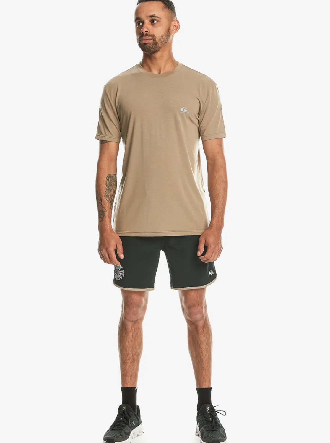 Quiksilver Tees>Coastal Run T-Shirt TIMBERWOLF