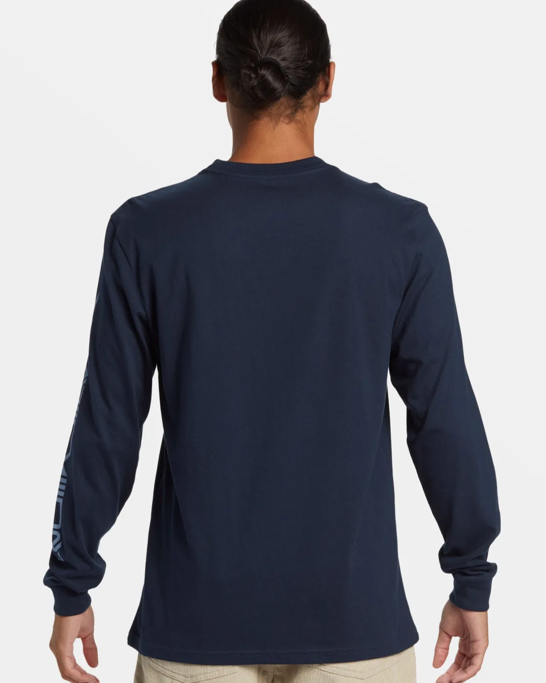 Quiksilver Tees>Comp Logo Long Sleeve T-Shirt DARKNAVY