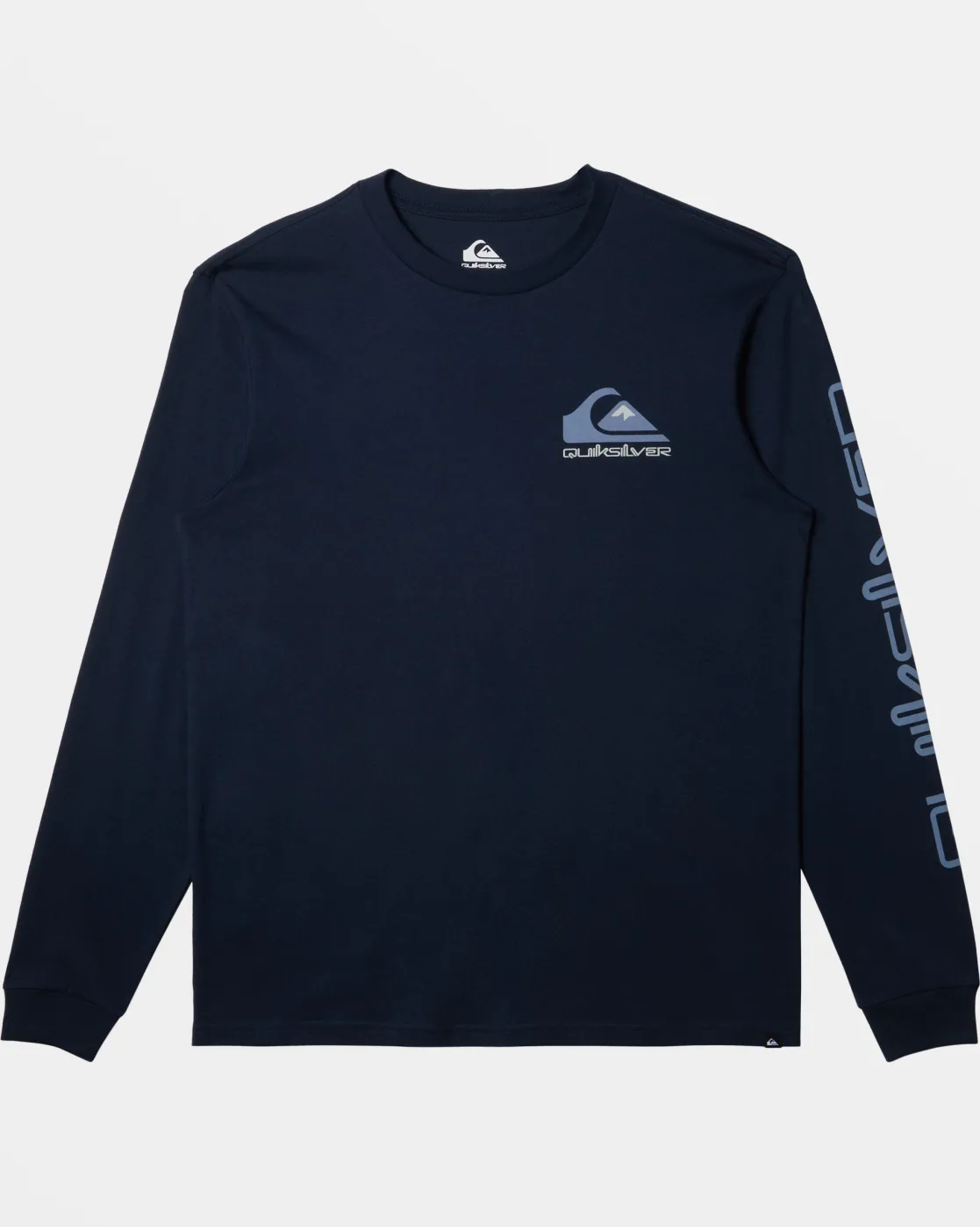 Quiksilver Tees>Comp Logo Long Sleeve T-Shirt DARKNAVY