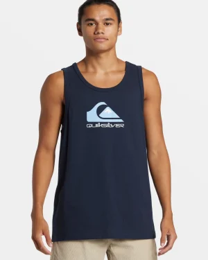 Quiksilver Tees>Comp Logo Tank DARKNAVY