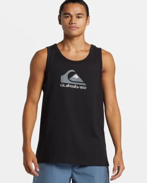Quiksilver Tees>Comp Logo Tank BLACK