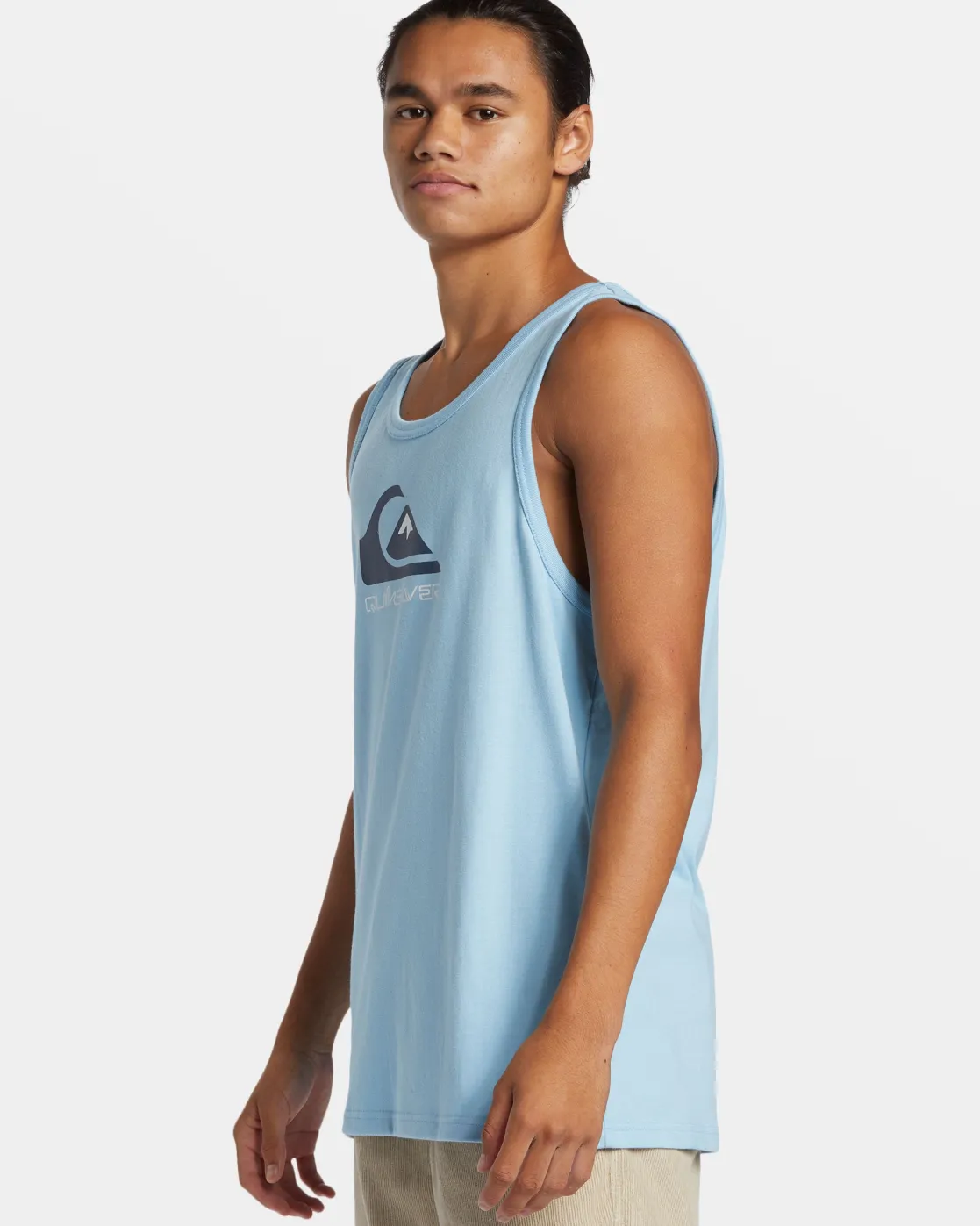 Quiksilver Tees>Comp Logo Tank AIRYBLUE