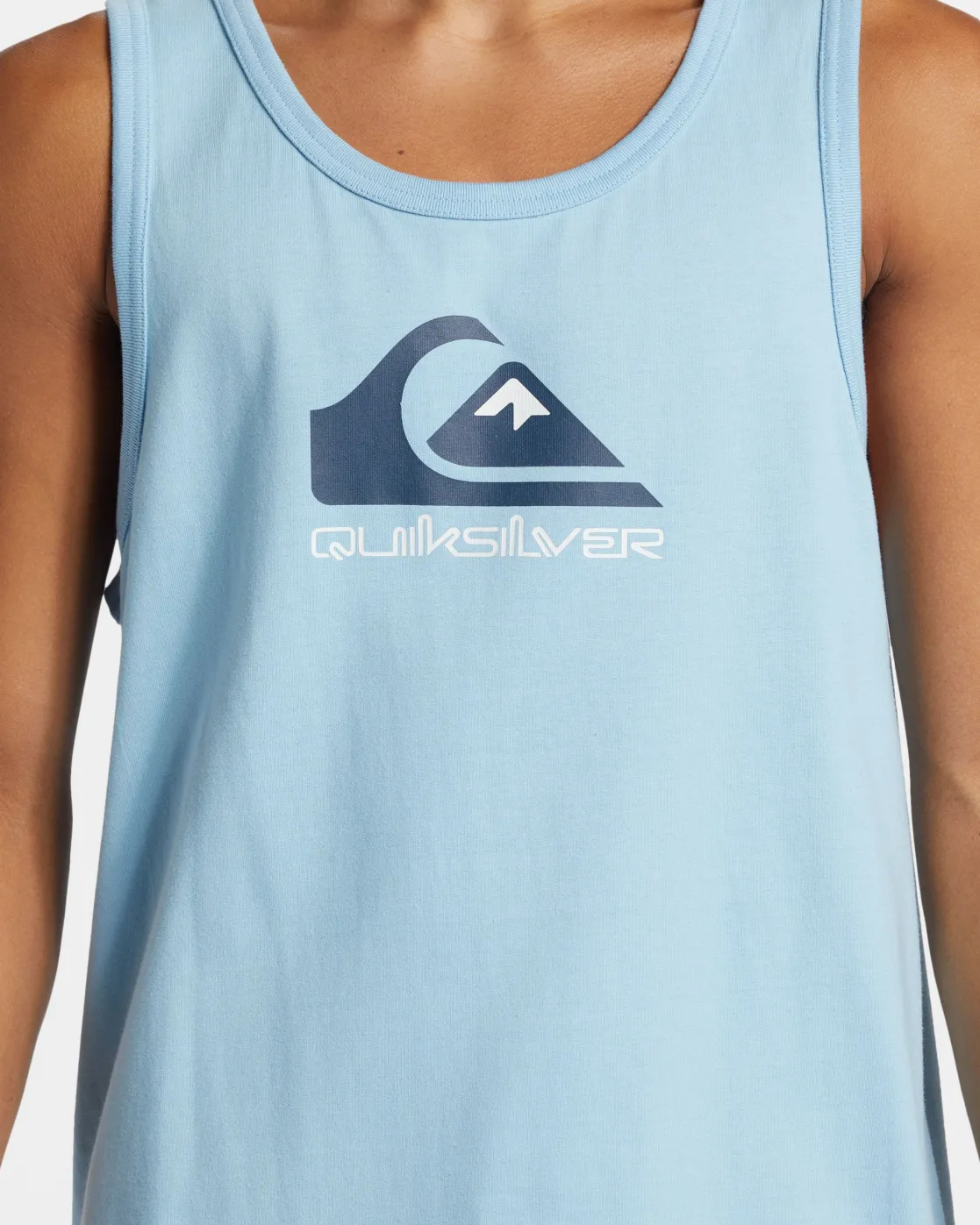 Quiksilver Tees>Comp Logo Tank AIRYBLUE