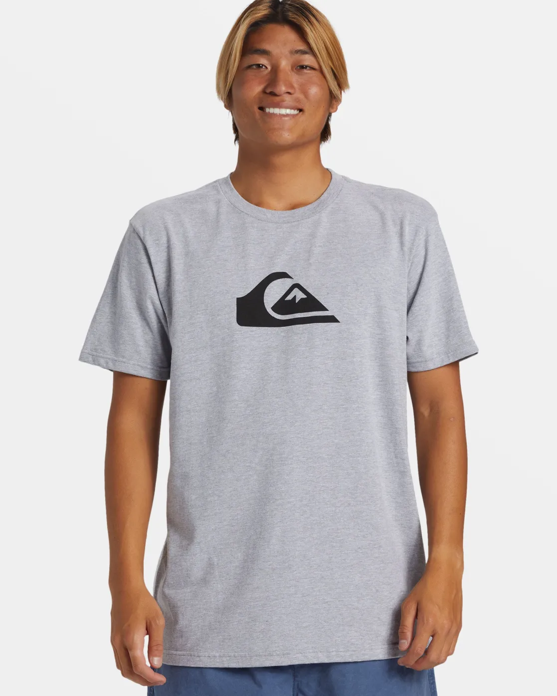 Quiksilver Tees>Comp Logo T-Shirt ATHLETICHEATHER