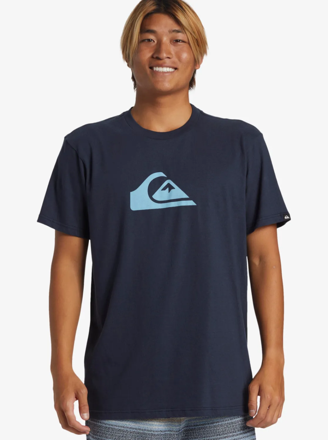 Quiksilver Tees>Comp Logo T-Shirt DARKNAVY