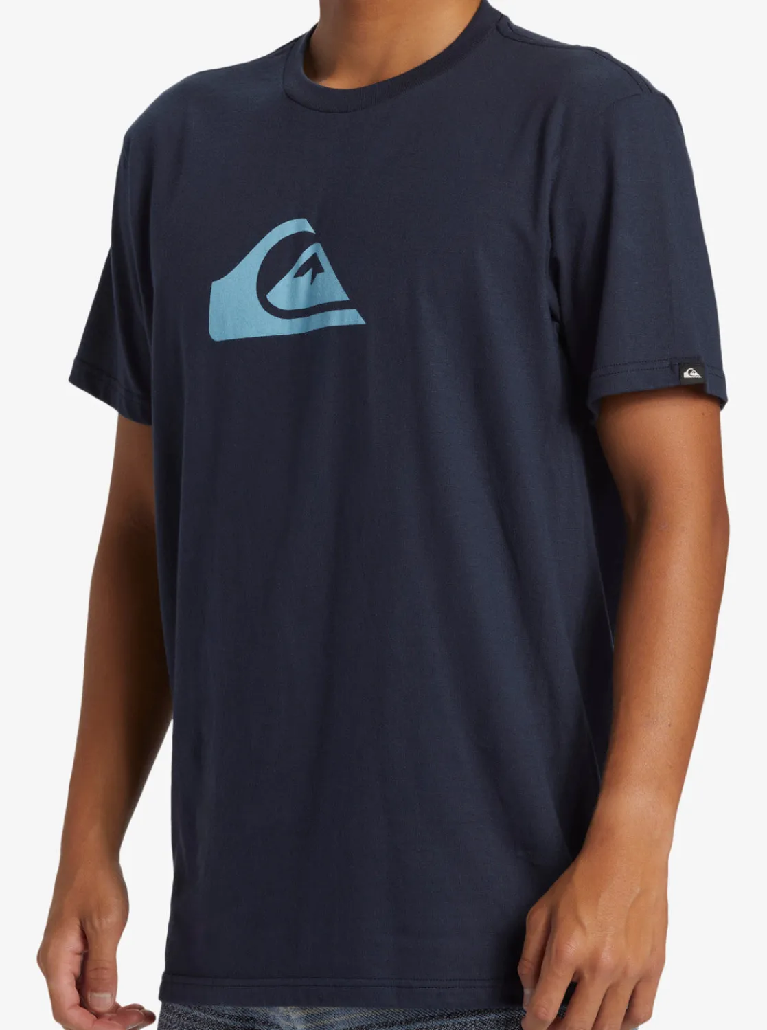 Quiksilver Tees>Comp Logo T-Shirt DARKNAVY