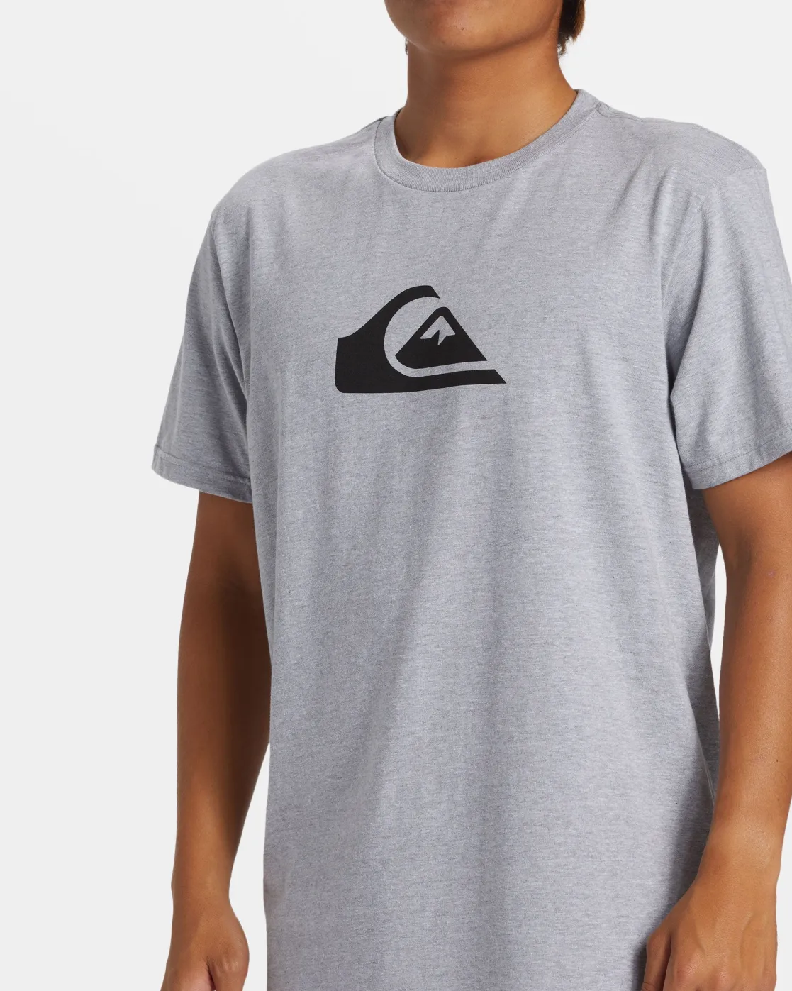 Quiksilver Tees>Comp Logo T-Shirt ATHLETICHEATHER