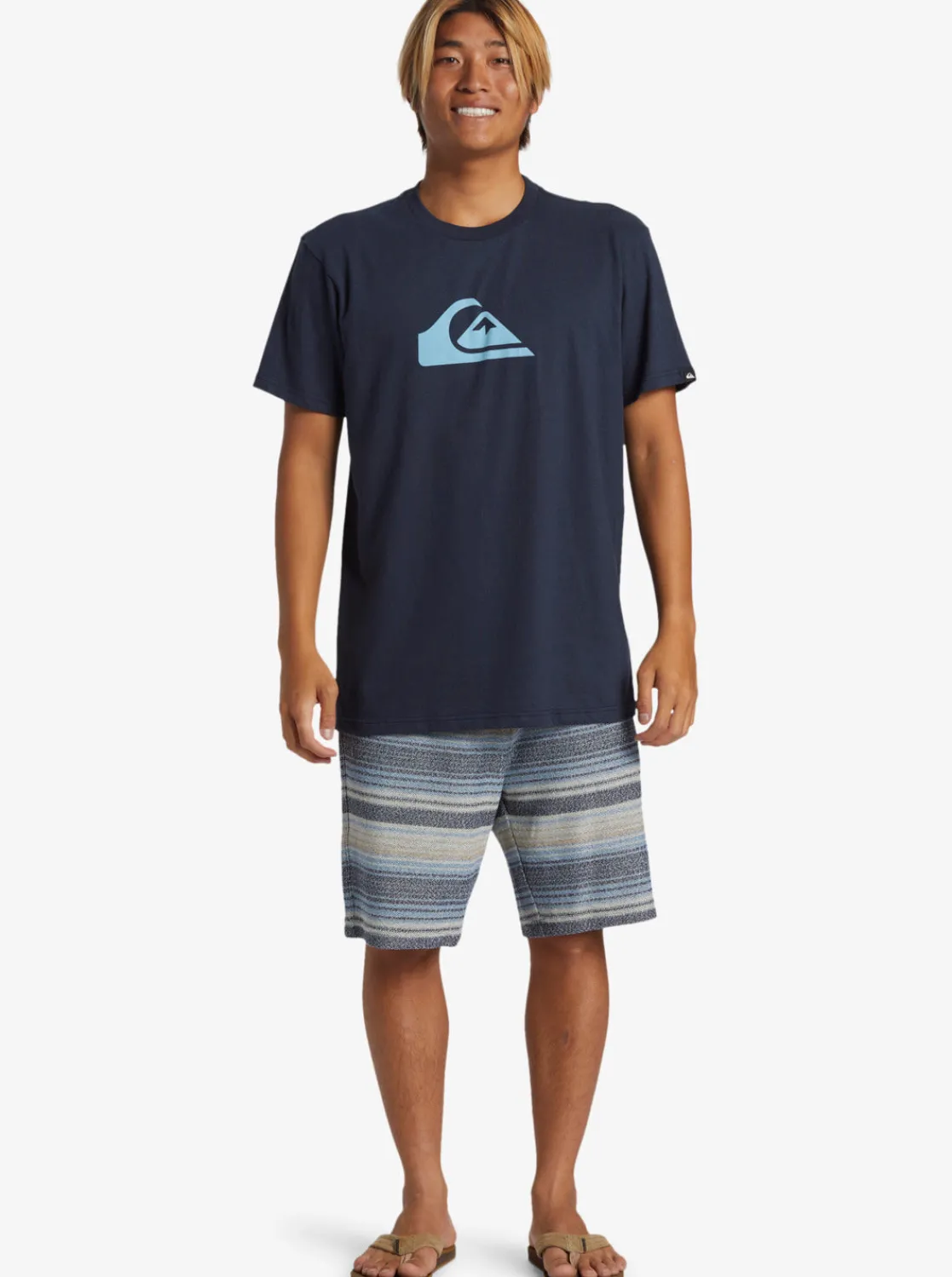 Quiksilver Tees>Comp Logo T-Shirt DARKNAVY