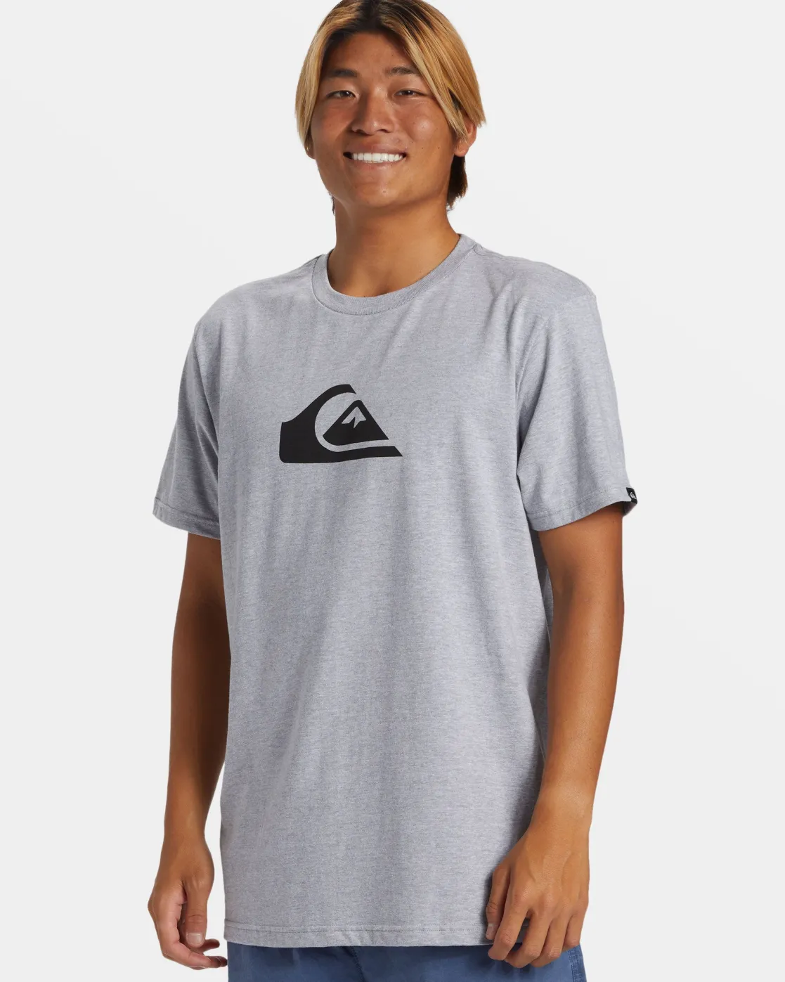 Quiksilver Tees>Comp Logo T-Shirt ATHLETICHEATHER