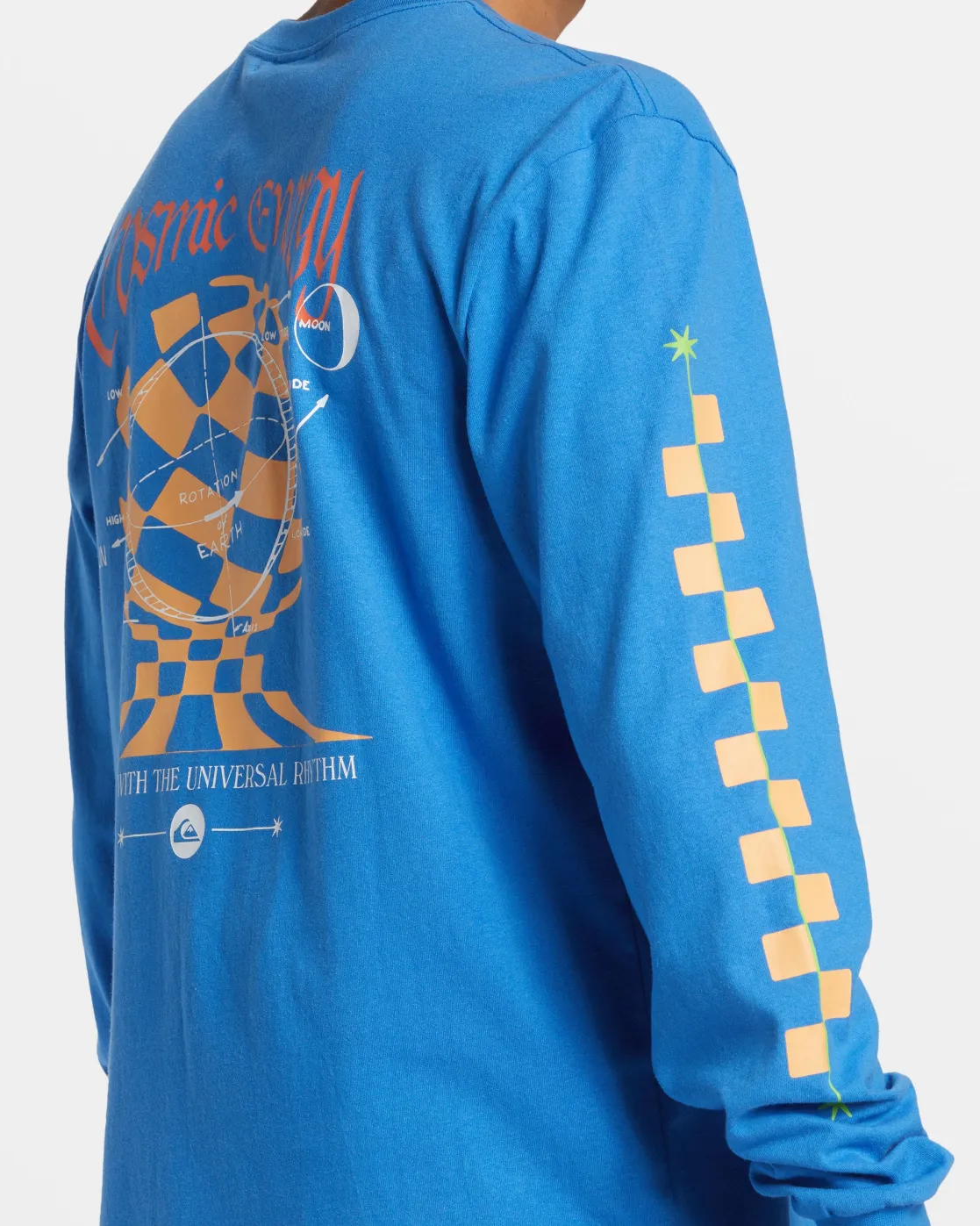 Quiksilver Tees>Cosmic Long Sleeve T-Shirt NEBULASBLUE