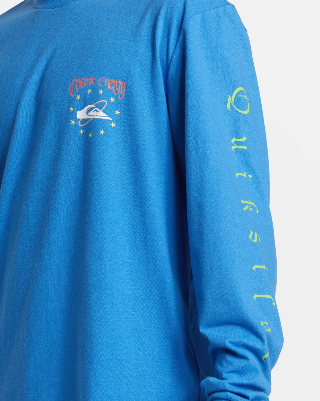 Quiksilver Tees>Cosmic Long Sleeve T-Shirt NEBULASBLUE