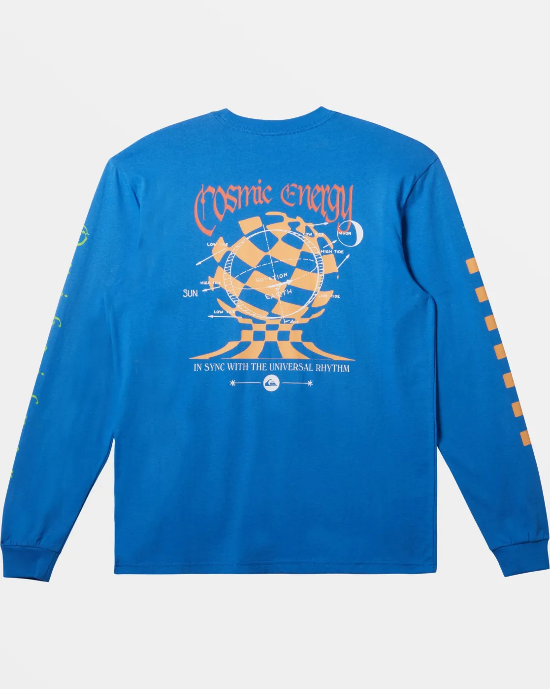 Quiksilver Tees>Cosmic Long Sleeve T-Shirt NEBULASBLUE