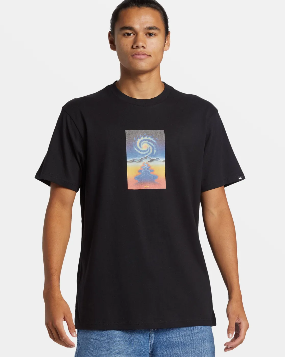 Quiksilver Tees>Cosmic Vibrations T-Shirt BLACK
