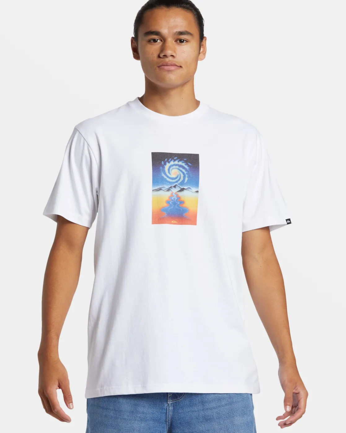 Quiksilver Tees>Cosmic Vibrations T-Shirt WHITE