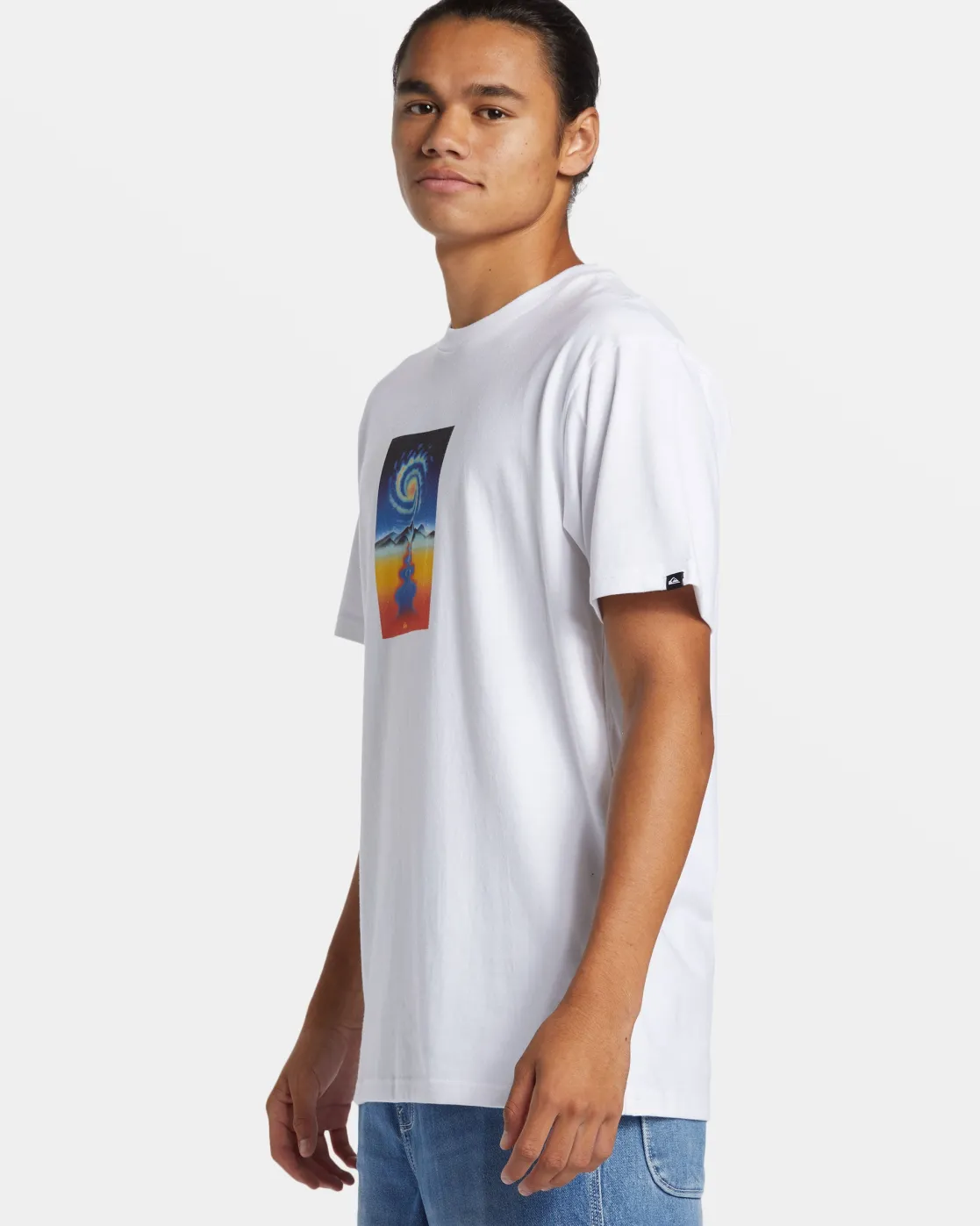 Quiksilver Tees>Cosmic Vibrations T-Shirt WHITE
