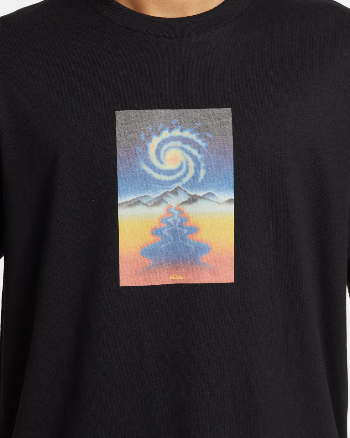 Quiksilver Tees>Cosmic Vibrations T-Shirt BLACK