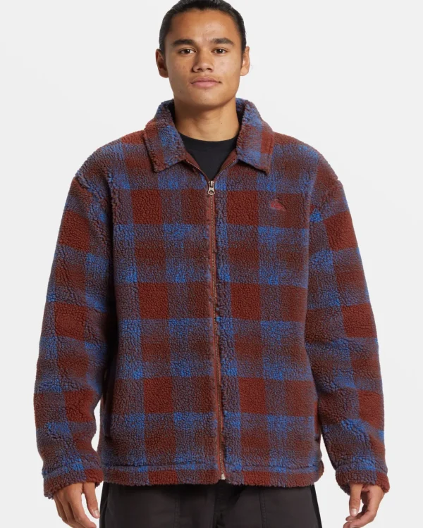 Quiksilver Jackets | Cozy Gifts>Deck Zip-Up Jacket DECKFLEECE-HENNA