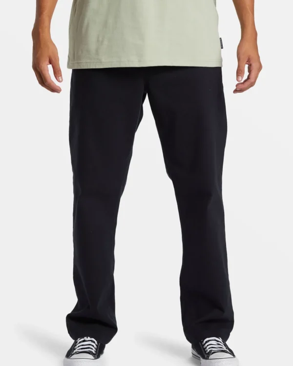 Quiksilver Pants | Under $100>DNA Beach Elastic Waist Pants BLACK