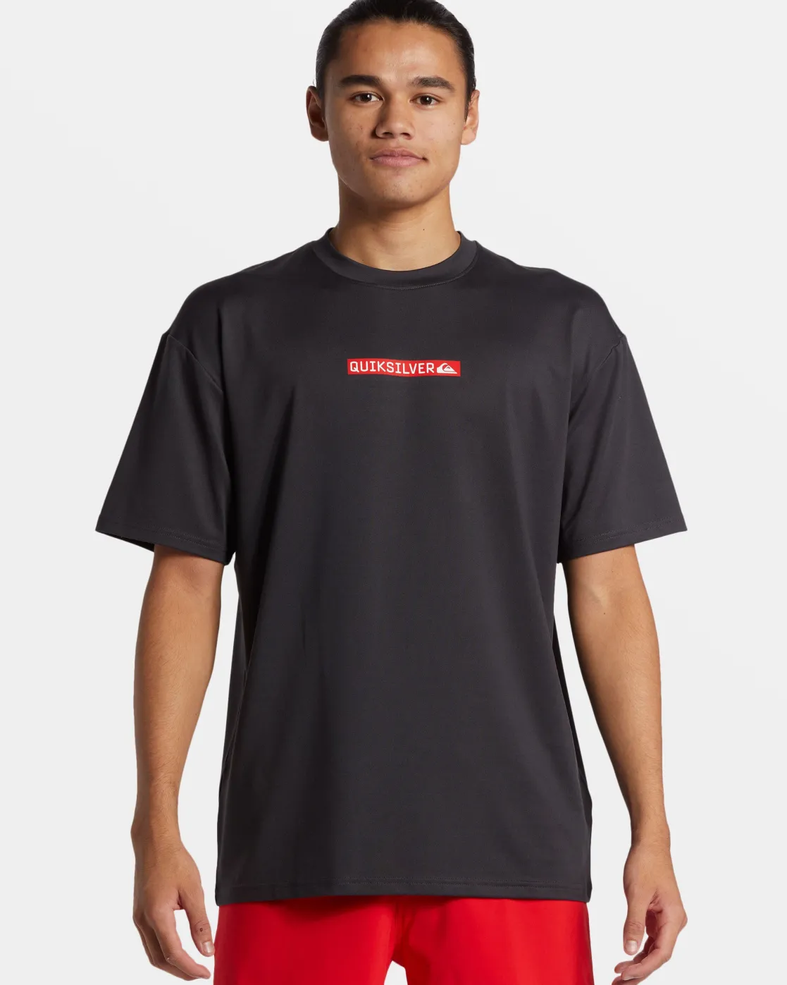 Quiksilver Rashguards | Under $50>DNA Clicker Logo Short Sleeve Surf Tee TARMAC