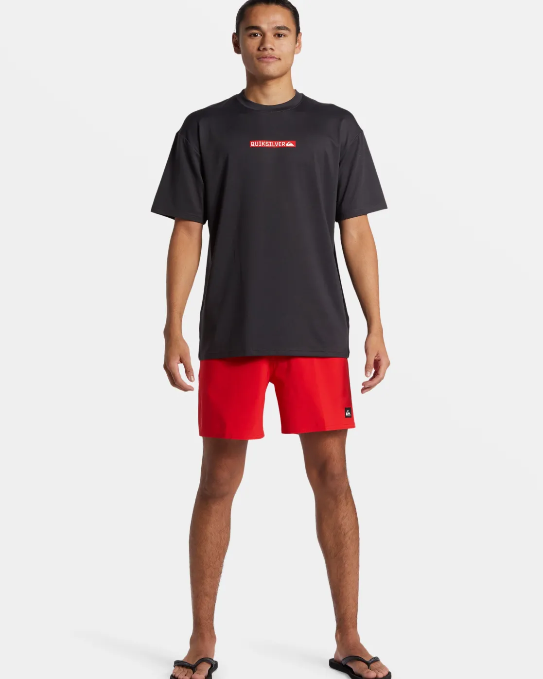 Quiksilver Rashguards | Under $50>DNA Clicker Logo Short Sleeve Surf Tee TARMAC