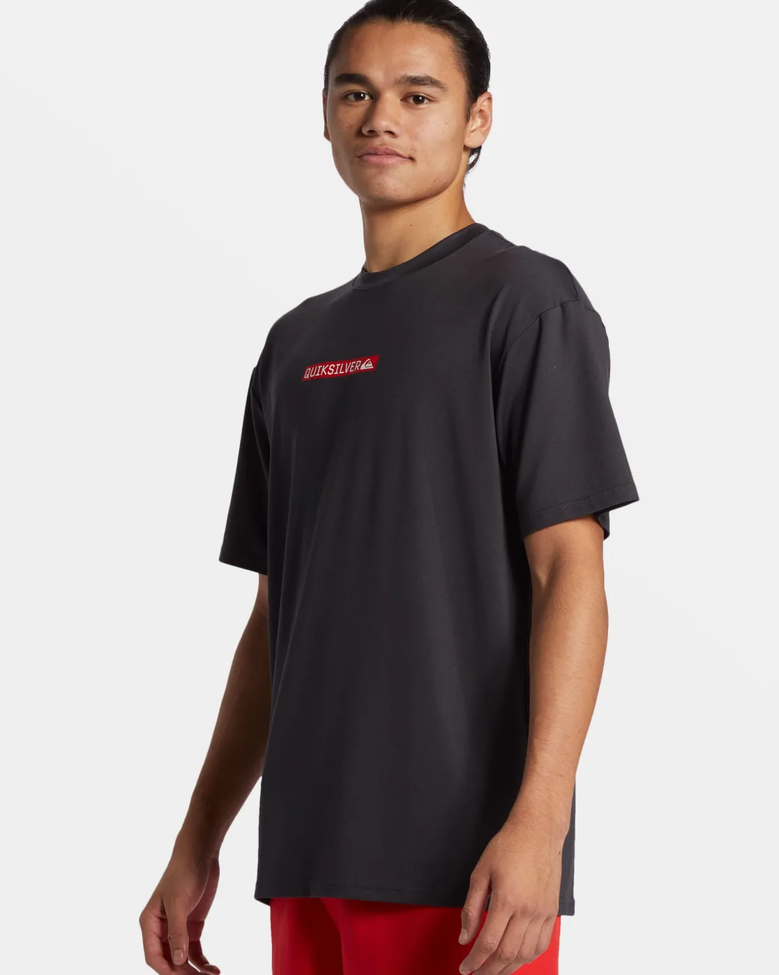 Quiksilver Rashguards | Under $50>DNA Clicker Logo Short Sleeve Surf Tee TARMAC