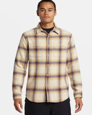 Quiksilver Shirts & Polos | Under $100>DNA Long Sleeve Flannel Shirt FOGDNAFLANNEL