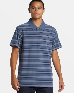 Quiksilver Tees | Under $50>DNA Polo Crew Neck Top DNAPOLOVINTAGEINDIGO
