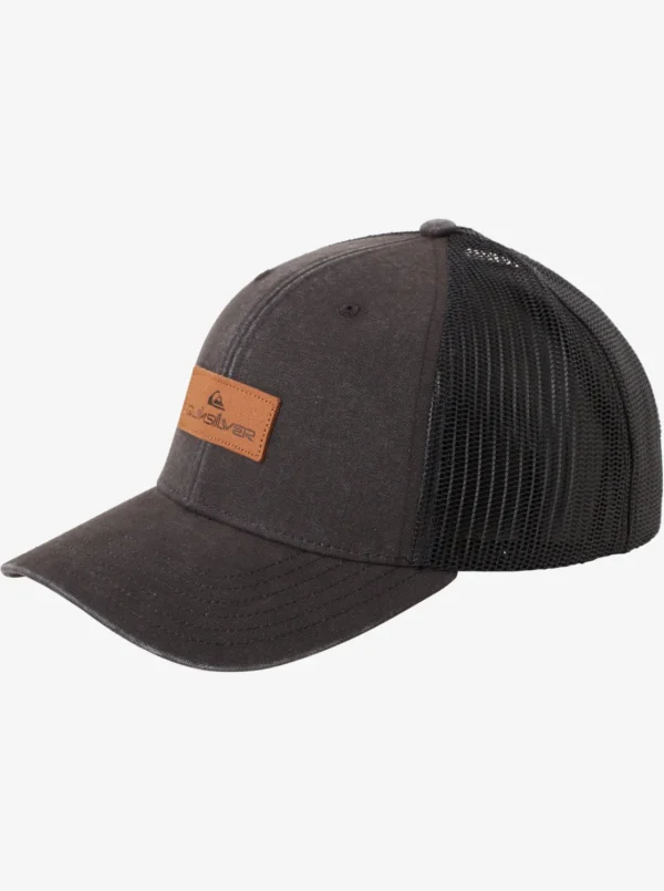 Quiksilver Hats>Down The Hatch Trucker Hat BLACK