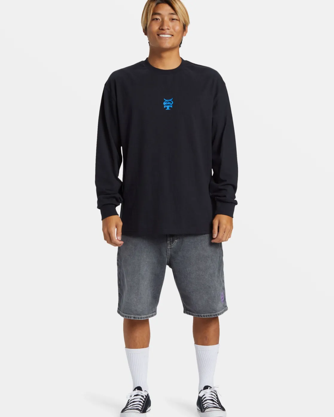 Quiksilver Tees>Eclipse Long Sleeve T-Shirt BLACK
