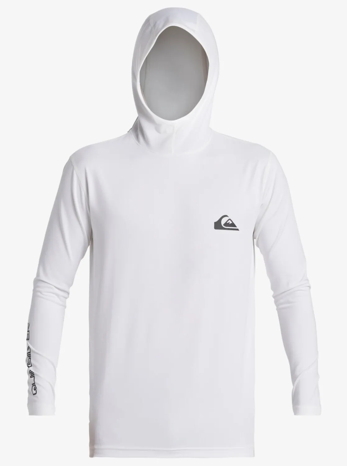 Quiksilver Rashguards>Everyday Hood Hooded Surf Tee WHITE
