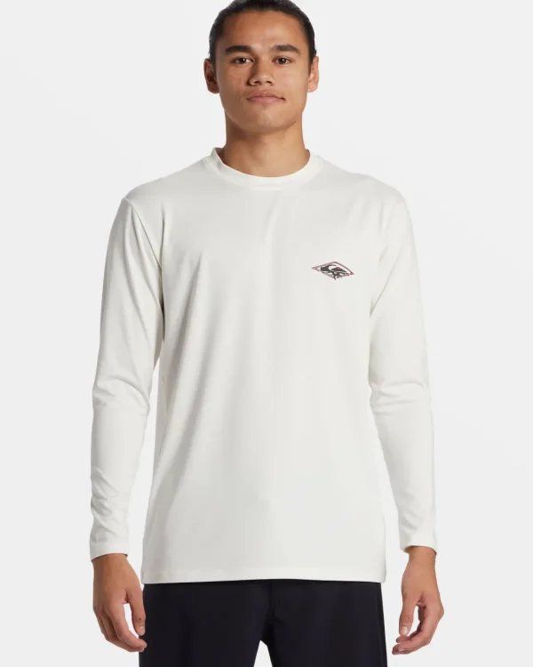 Quiksilver Rashguards>Everyday Long Sleeve Surf Tee SNOWWHITE