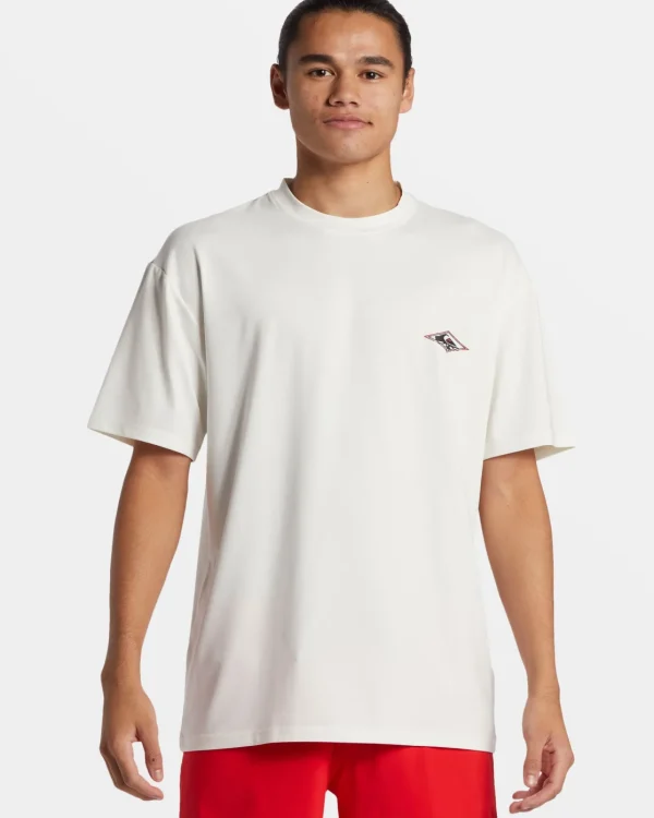 Quiksilver Rashguards>Everyday Short Sleeve Surf Tee SNOWWHITE