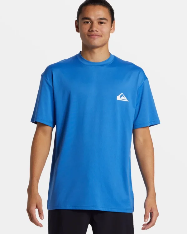 Quiksilver Rashguards>Everyday Short Sleeve Surf Tee NEBULASBLUE