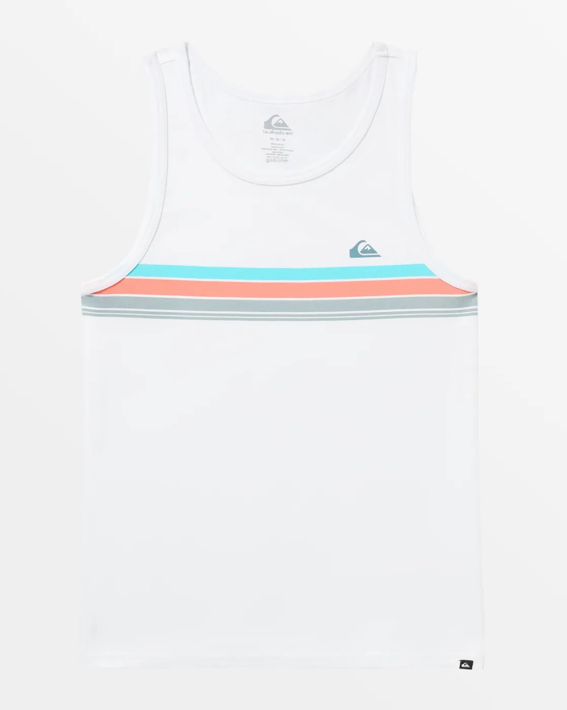 Quiksilver Tees>Everyday Stripe Tank WHITE