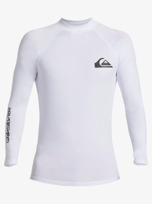 Quiksilver Rashguards>Everyday UPF 50 Long Sleeve Rashguard WHITE