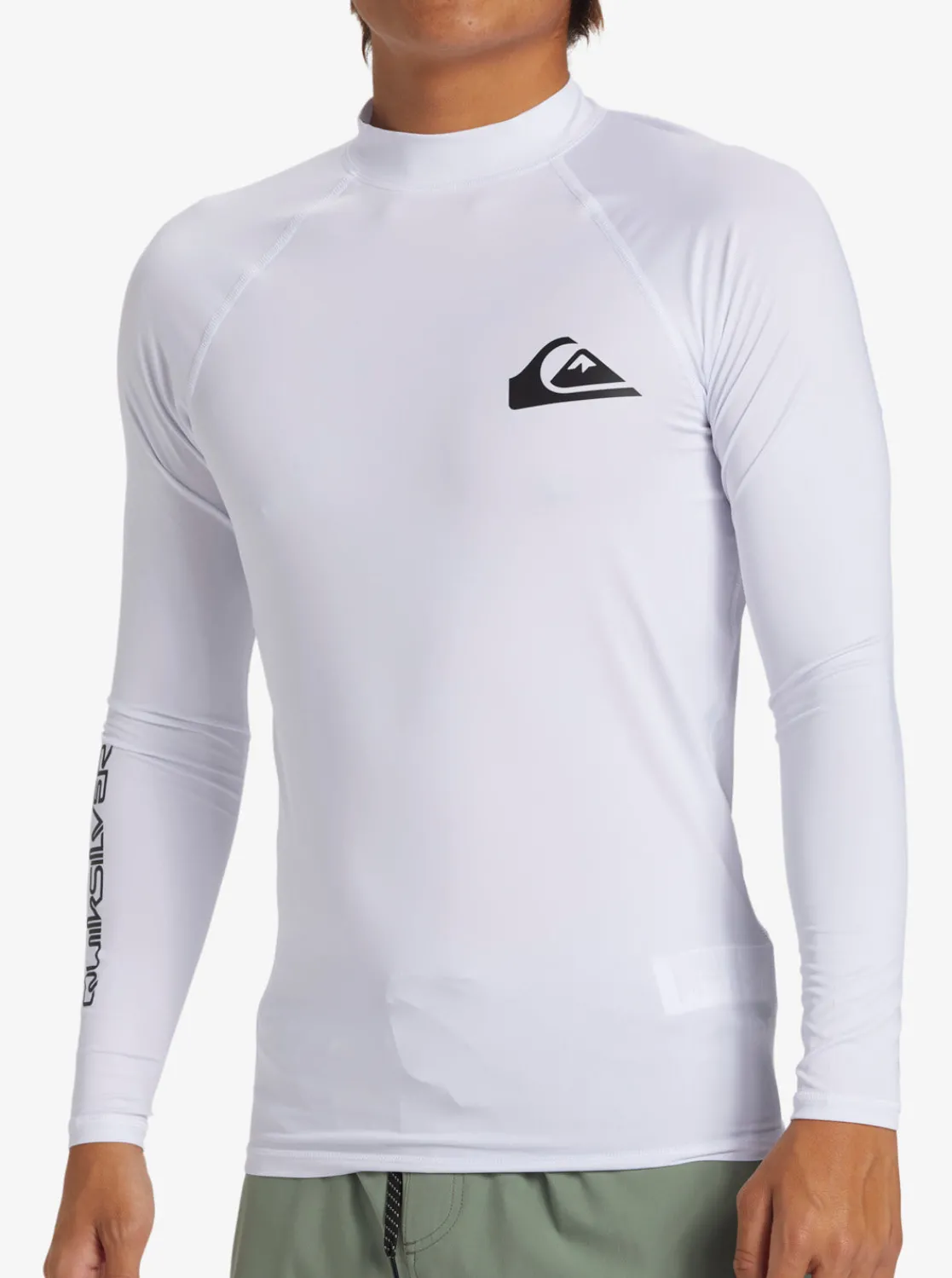Quiksilver Rashguards>Everyday UPF 50 Long Sleeve Rashguard WHITE