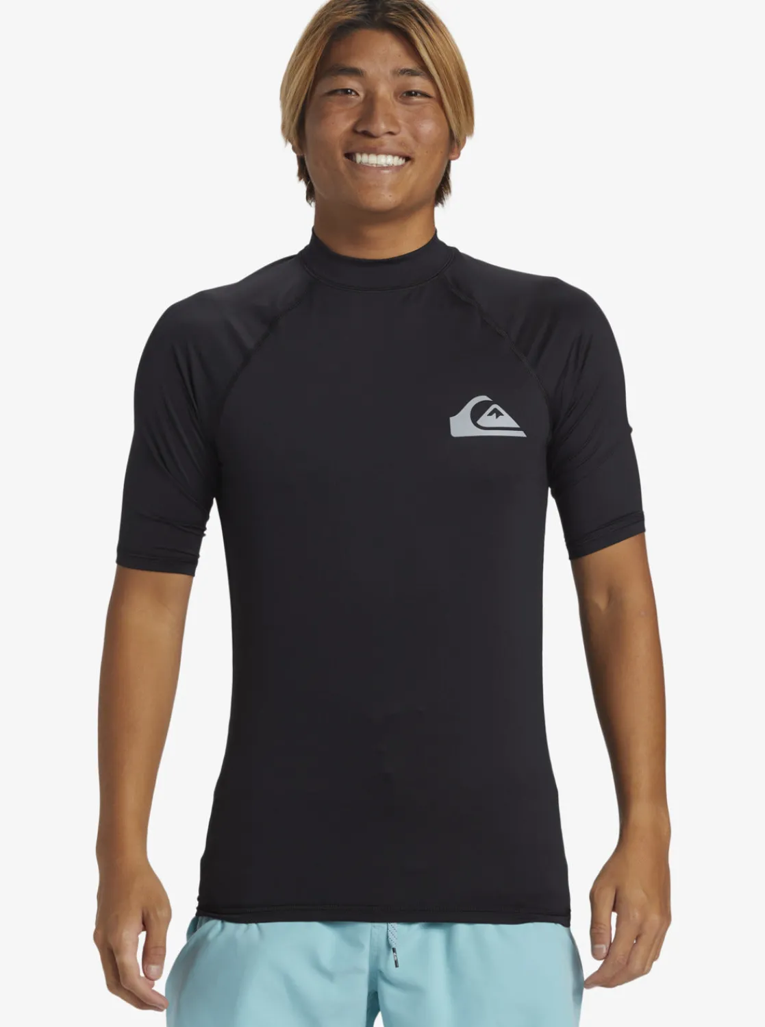 Quiksilver Rashguards>Everyday UPF 50 Short Sleeve Rashguard BLACK