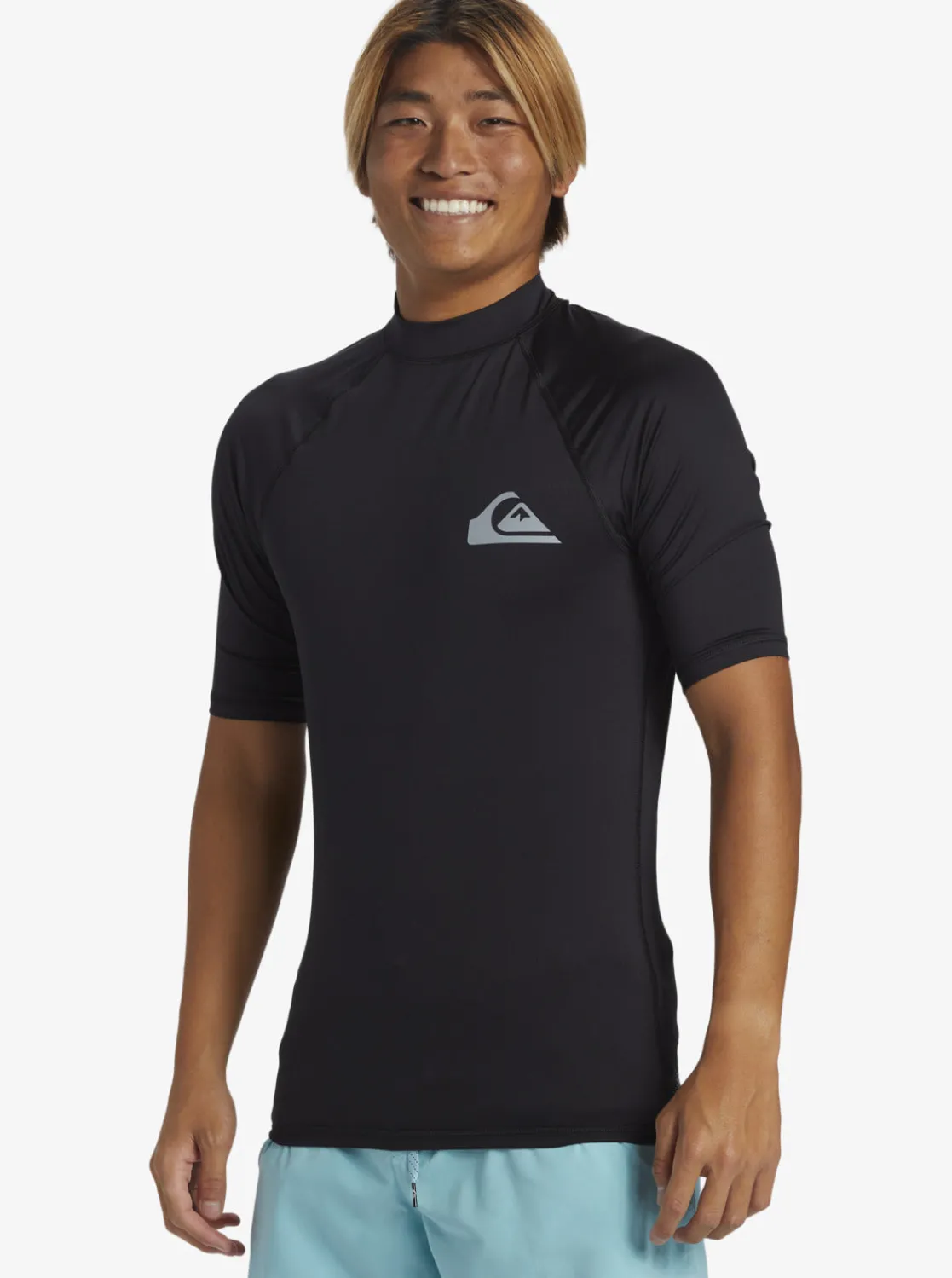 Quiksilver Rashguards>Everyday UPF 50 Short Sleeve Rashguard BLACK