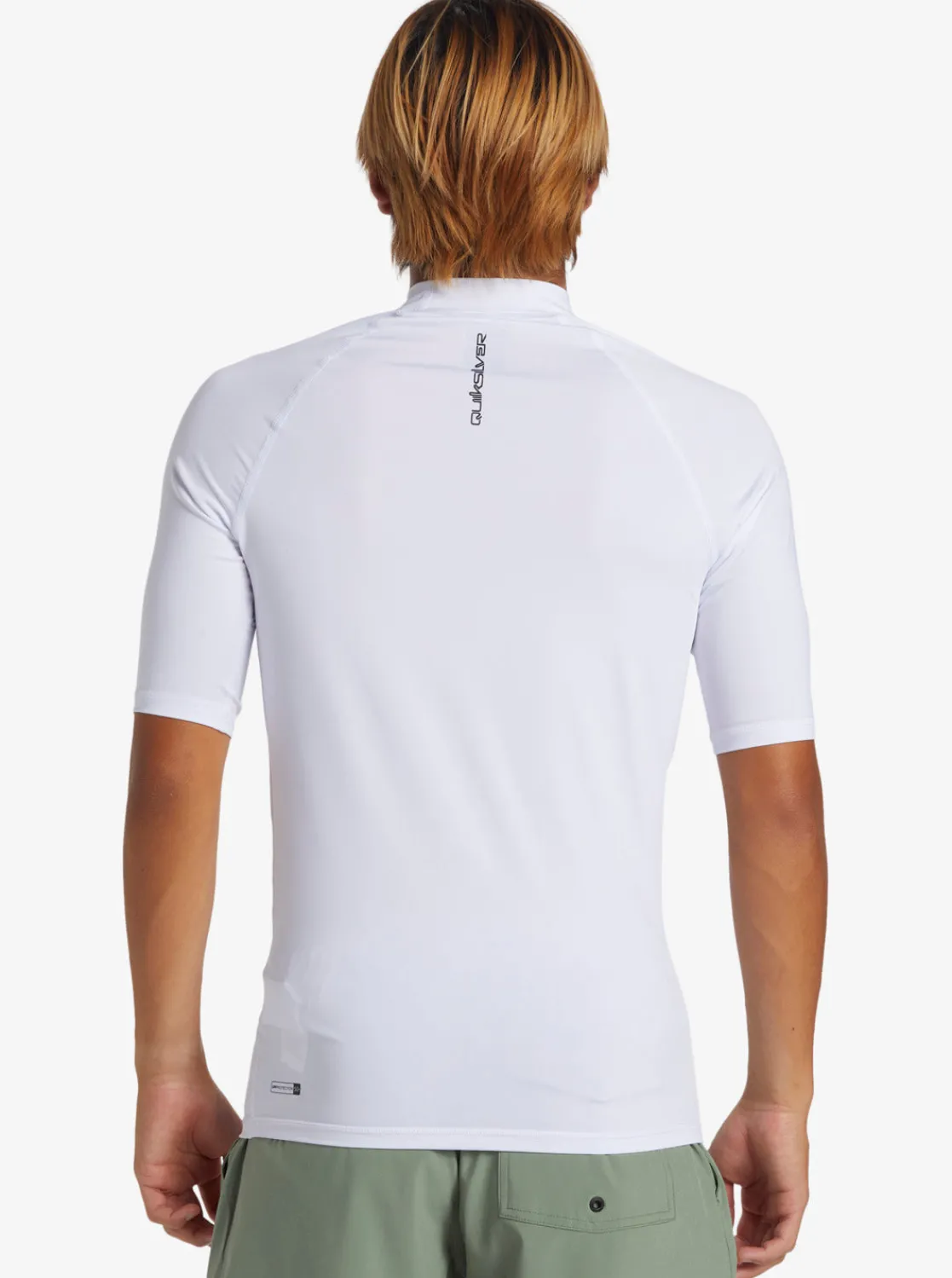 Quiksilver Rashguards>Everyday UPF 50 Short Sleeve Rashguard WHITE