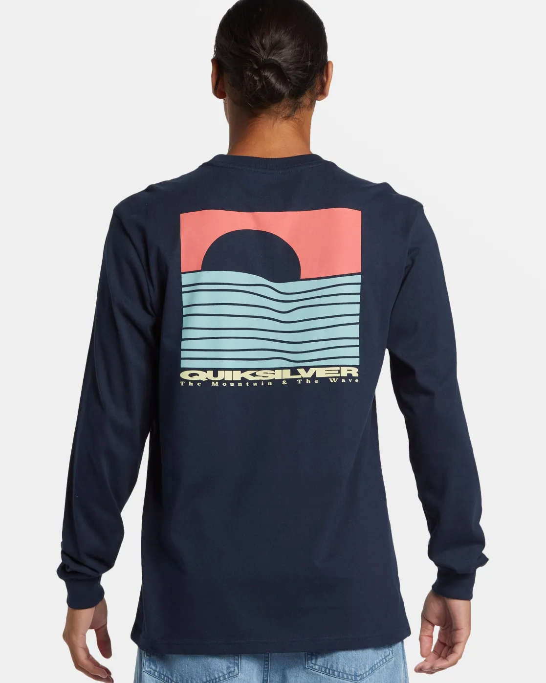 Quiksilver Tees>Eye On Horizon Long Sleeve T-Shirt DARKNAVY
