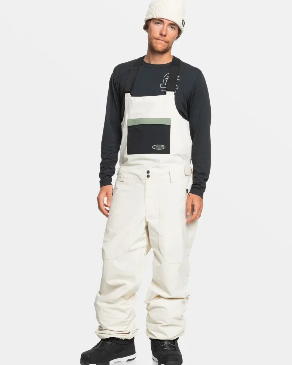 Quiksilver Snow Pants>Fly High Bib Snow Pants BIRCH