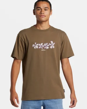 Quiksilver Tees>Four Flowers T-Shirt CANTEEN